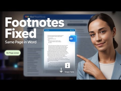 How to Keep Footnotes on the Same Page in Microsoft Word | Step-by-Step Guide