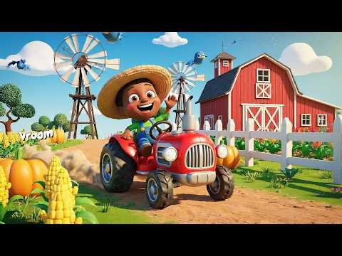 Tractor Song for Kids 🚜 | Tractor in Farm Field Adventure | Nursery Rhymes & Baby Songs