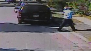 Bus driver finds toddler in road, carries child to safety