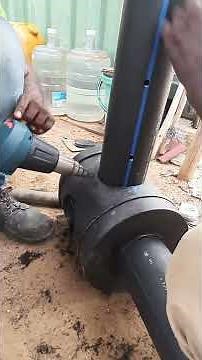 HDPE PIPE JOINTING IN TORCH WELDING ( HEAT GUN )