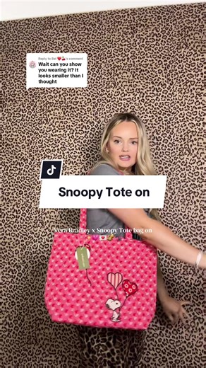 Chic Vera Bradley x Snoopy Tote for School and Work