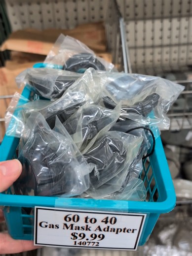 Old mask. New filter. Problem solved! 40mm to 60mm Adapter in stock now. Shop in-store or online with shipping anywhere in the US! #gearup #militarysurplus #prepper #tactical #gasmask