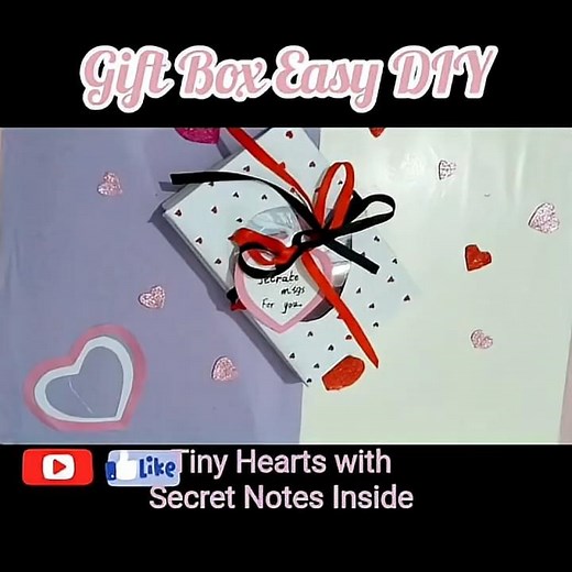 You’ll LOVE This! 💖 Mini Gift Box with Heart Notes Msg #DIYCrafts #GiftIdea #shorts #trending #viral