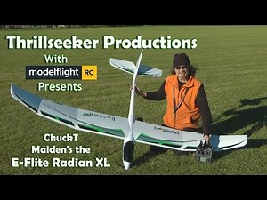 E-Flite's Radian XL Glider's Maiden Flight with ChuckT