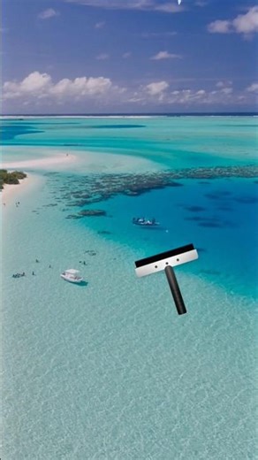 Satisfying clean windows ( Paradise beach ) Part-3 #satisfying #latino