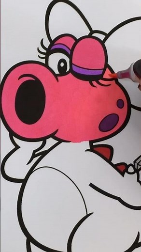 Coloring Super Mario Bros Birdo #supermario #nintendo #coloring #birdo