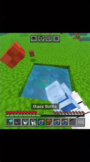 Unlimited Water Hack in Minecraft 😱#MinecraftTricks