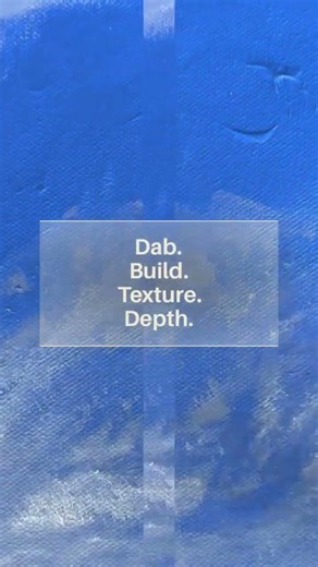 Instant painting texture: Stippling with hog bristle brush for depth in seconds #artshorts