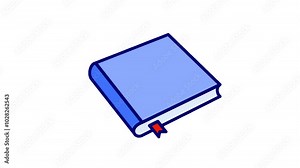 Looping animation a book with turning pages, ideas, knowledge, perfect for representing libraries, reading, and academic pursuits
