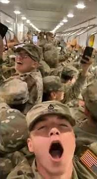Army sings SpongeBob Theme Song | @stevie_wonderful1