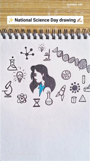 Science Day drawing ✨️ #shorts #shortsfeed #drawing #shortvideo #youtubeshorts #trending