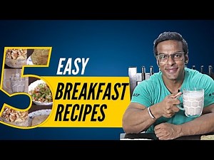 5 Healthy Veg Breakfast Options | High Protein | Yatinder Singh