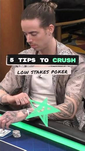 5 tips to CRUSH low stakes poker (see description for more detail!) #poker #pokerstrategy