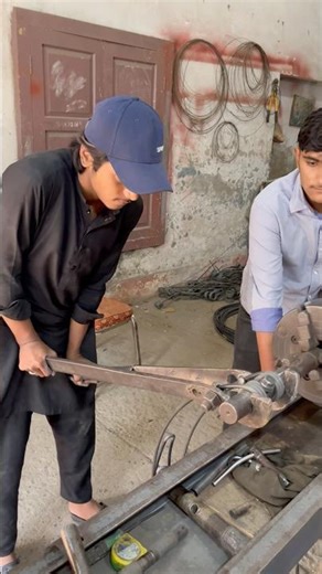 Vintage Old Lathe Machine Double Spring | Heavy Duty Iron Wire Spring Making #diy #shorts