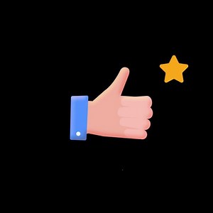 Download Hand is making the like symbol. Loop animation without background. for free