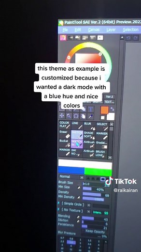 Dark Mode in Paint Tool SAI2: Customization Guide