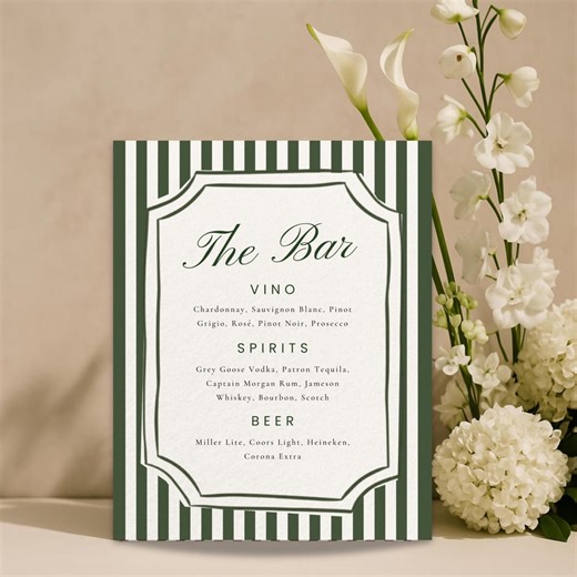 Illustrated Bar Menu Template, Modern Editable Menu and Signature Drinks Signage, Digital Download - Etsy