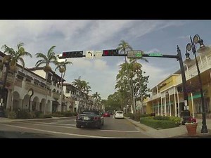 Complete 5th Avenue South in Downtown Naples, Florida - Driving through