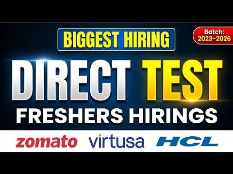 Direct test Trending Jobs for the week Zomato, Morningstar, Wipro, HCL, Cisco Jobs Apply Now