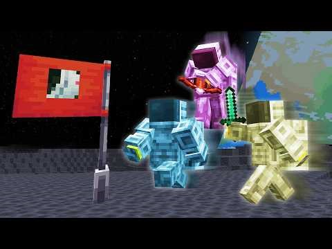 3 Youtubers Race To Minecraft's Moon