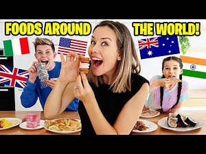 EATING Foods From all Over the WORLD!! Prezley vs Charli The Empire Family