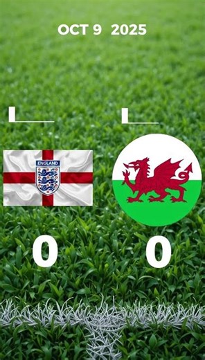 England vs Wales (Oct 9) — Full Match Results | International match 2025 | Goals & Scorers #shorts