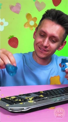 Can Slime Really Clean a Messy Keyboard? 🧼🤯 So Satisfying!