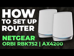 ✅ How to Set Up NETGEAR Orbi RBK752 | How to Setup NETGEAR AX4200 Orbi RBK752 WiFi Router
