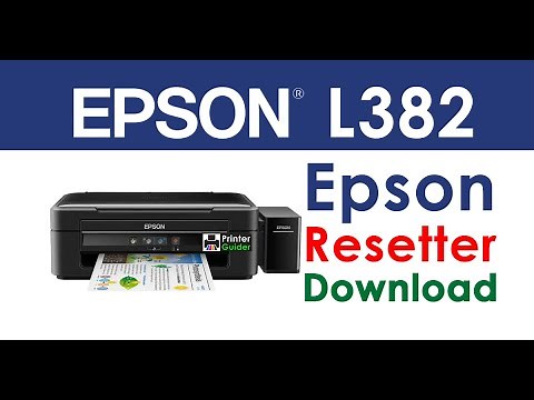 reset printer Epson l382 - l386 - l486 ink pad counter تصفير عداد طابعة ايبسون l 382 - l386 - l486