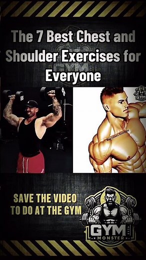 7 Best Chest & Shoulder Exercises Everyone Should Do 💪🔥#chestworkout #shoulderworkout