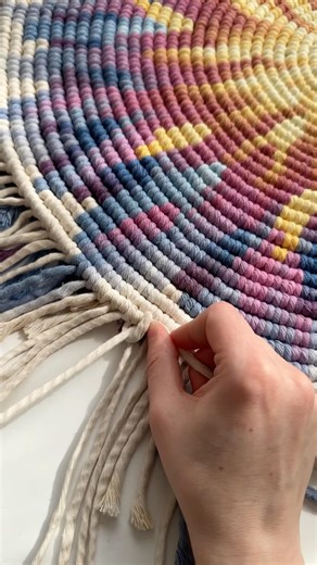 Tying knots for days and I wouldn’t have it any other way 🌀 #artprocess #knots #macrame #handmade