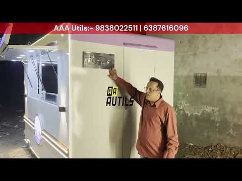 Modern Food Kiosk Design | Fully Loaded Mobile Setup for Street Food & Beverages