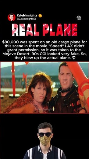 They Bought A Real Plane Just To Blow It Up | Speed 1994