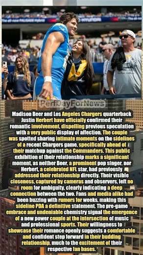 IT'S OFFICIAL: Madison Beer & Justin Herbert KISS on the NFL Sideline! 🏈💋