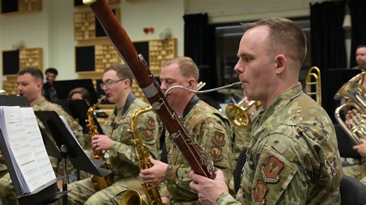 The @usafe_band and DODEA Baumholder Middle High School music teacher Mr. James Valieant teamed up to record his original composition for the 2026 DoDEA Middle School Honors Band. This professional recording will help students know exactly how the piece should sound as they prepare for their ceremony performance 🎶 #StudentExcellence #SchoolExcellence #TalentExcellence #OrganizationalExcellence | Department of Defense Education Activity (DoDEA)