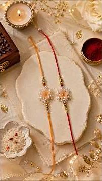 Handmade Rakhi DIY|Elegant Pearl Design for Raksha Bandhan Gift Ideas❤️2026 |30 day rakhi challenge
