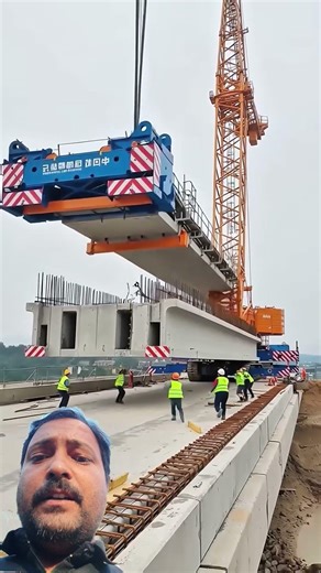 200-Ton Crane Cable Snaps During Bridge Segment Lift Operation #fail #engineering #construction