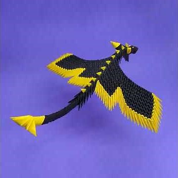 Creating a 3D origami Dragon that took DAYS to make