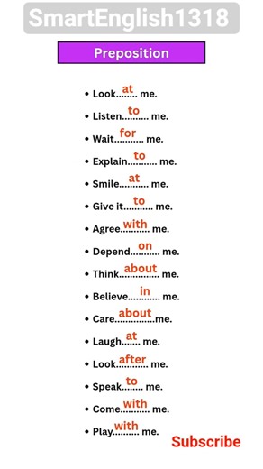 Master Prepositions Easily | At, In, On, To, For, With Explained #englishclass #basicenglish