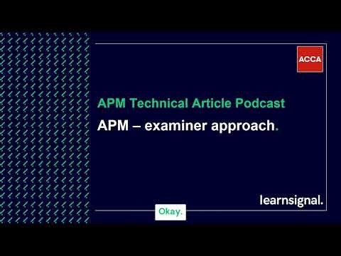 APM Technical Article Podcast: Examiner Approach