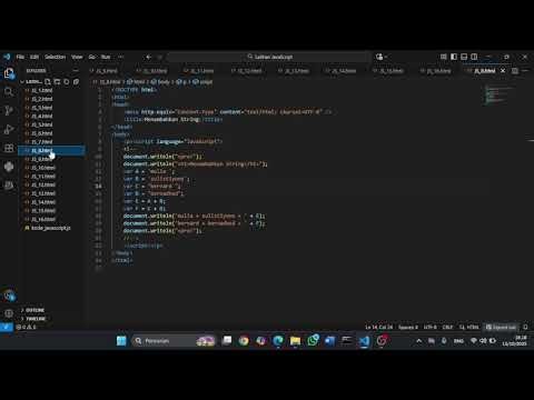Penjelasan Kode JavaScript Dasar – Dari Internal hingga Percabangan & Perulangan