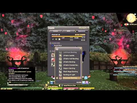 FFXIV A REALM REBORN VALENTINE DAY EVENT PARAMOUR CHOCOBO BARDING