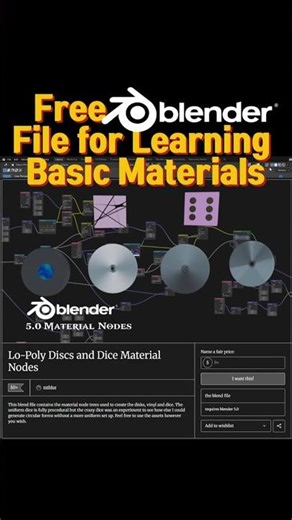 Free Blend File for Learning Basic Material Node