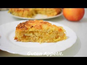 Ein schnelles Rezept für Apfelkuchen ohne Eier! 3 Äpfel und 3 Tassen!