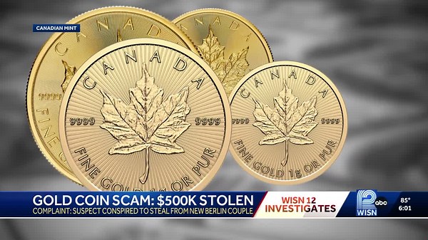 Wisconsin couple loses over $500,000 in gold coin scam, sees TV story & calls police