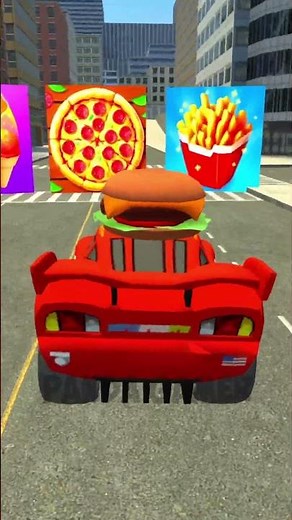 LIGHTNING MCQUEEN SALLY WANNA PIZZA CARS FOOD EVOLUTION 2D 3D BIG CITY Garry's Mod