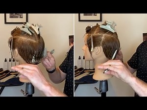 Very Short Layered Haircut for women | Lean Scissor Over Comb Cutting Techniques & Tips