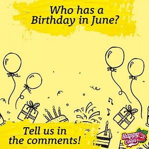 Hello, June🌿 Stay on the sunny side of life with our much-loved Birthday Tradition! Were you born in June? Put your date of birth in the comments, if you want to get an exclusive birthday gift from Happy Color!🔥 Do you have June born friends or relatives? Mention them below! #coloring #happycolor #paintbynumbers #colorbynumber | Happy Color - Color by Number