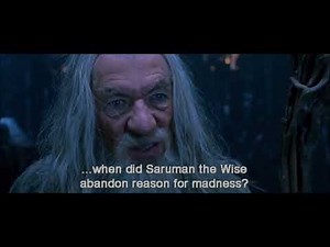 Gandalf vs Saruman Japanese Dub English Sub