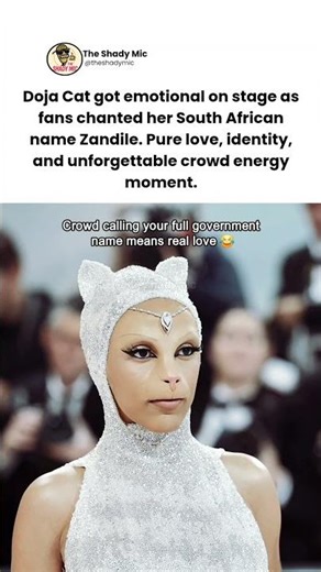 Doja Cat Gets Emotional in South Africa | Fans Chant Her South African Name #dojacat